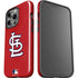 MLB St. Louis Cardinals - Solid Distressed iPhone 15 Pro Impact Case