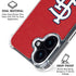 MLB St. Louis Cardinals - Solid Distressed iPhone 16 Clear Case