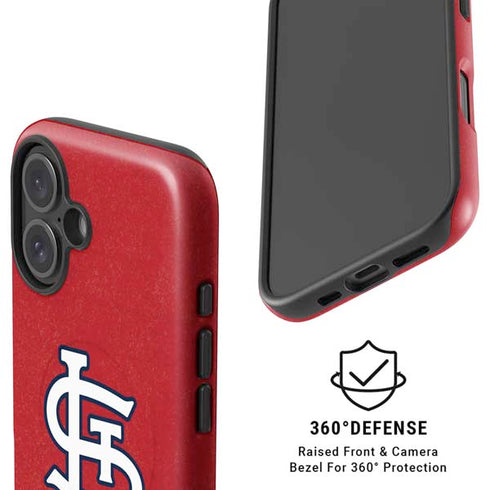 MLB St. Louis Cardinals - Solid Distressed iPhone 16 Magsafe Impact Case