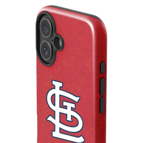MLB St. Louis Cardinals - Solid Distressed iPhone 16 Plus Impact Case