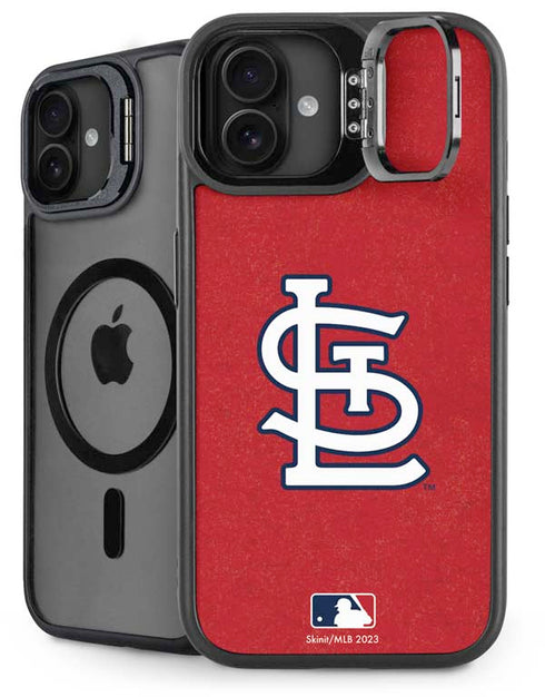 MLB St. Louis Cardinals - Solid Distressed iPhone 16 Plus Kickstand Case