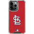 MLB St. Louis Cardinals - Solid Distressed iPhone 16 Pro Clear Case