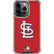 MLB St. Louis Cardinals - Solid Distressed iPhone 16 Pro Max Clear Case