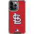 MLB St. Louis Cardinals - Solid Distressed iPhone 16 Pro Max Clear Case