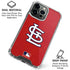 MLB St. Louis Cardinals - Solid Distressed iPhone 16 Pro Max Clear Case
