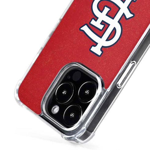 MLB St. Louis Cardinals - Solid Distressed iPhone 16 Pro Max MagSafe Case