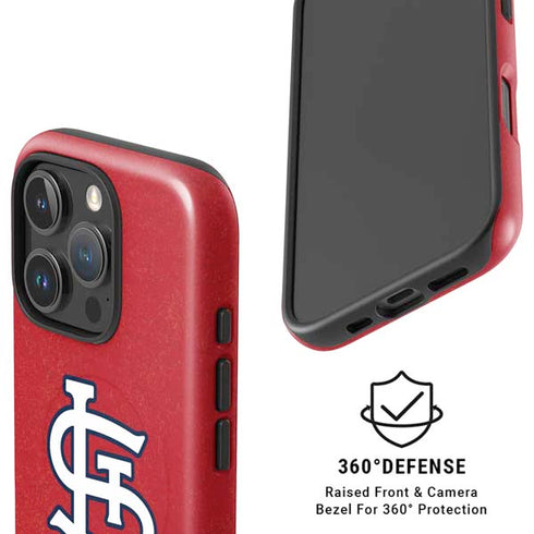 MLB St. Louis Cardinals - Solid Distressed iPhone 16 Pro Max Magsafe Impact Case
