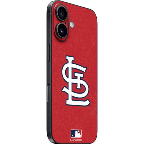 MLB St. Louis Cardinals - Solid Distressed iPhone 16 Skin