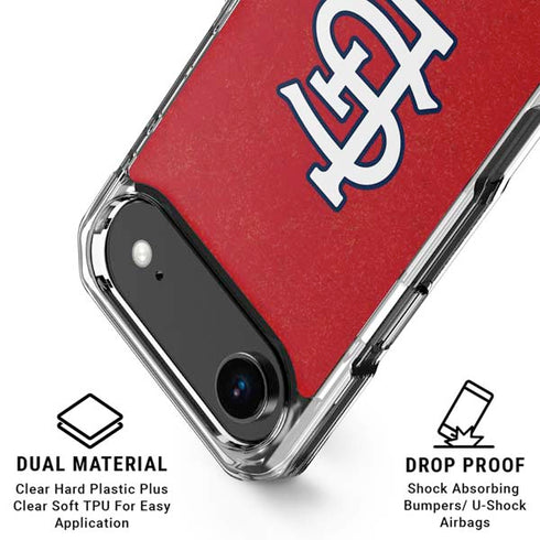 MLB St. Louis Cardinals - Solid Distressed iPhone 17 Air MagSafe Case