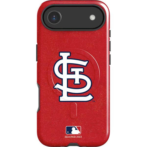 MLB St. Louis Cardinals - Solid Distressed iPhone 17 Air Magsafe Impact Case