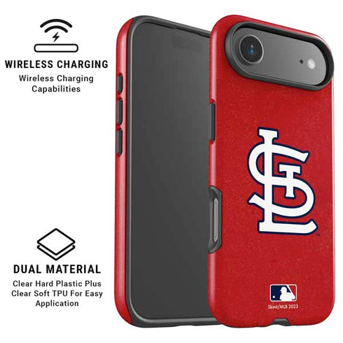 MLB St. Louis Cardinals - Solid Distressed iPhone 17 Air Magsafe Impact Case
