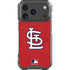 MLB St. Louis Cardinals - Solid Distressed iPhone 17 Pro Clear Case