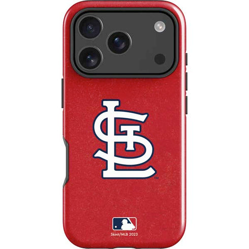 MLB St. Louis Cardinals - Solid Distressed iPhone 17 Pro Impact Case