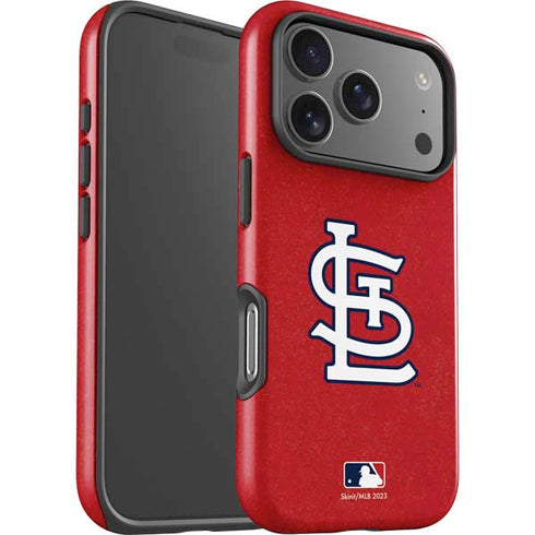 MLB St. Louis Cardinals - Solid Distressed iPhone 17 Pro Max Impact Case