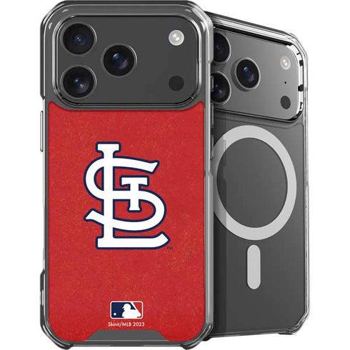 MLB St. Louis Cardinals - Solid Distressed iPhone 17 Pro Max MagSafe Case