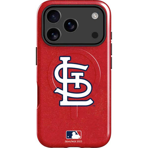 MLB St. Louis Cardinals - Solid Distressed iPhone 17 Pro Max Magsafe Impact Case