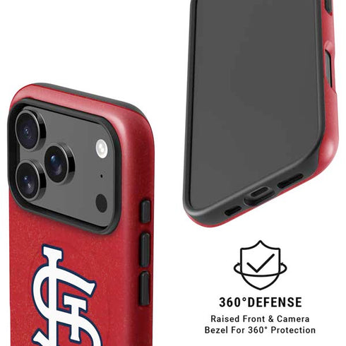 MLB St. Louis Cardinals - Solid Distressed iPhone 17 Pro Max Magsafe Impact Case