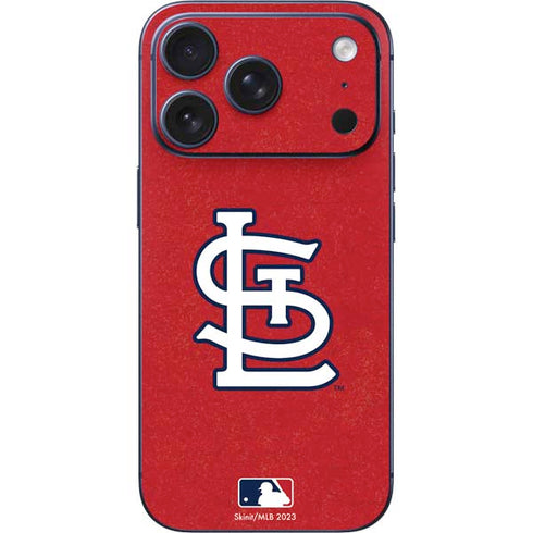 MLB St. Louis Cardinals - Solid Distressed iPhone 17 Pro Skin