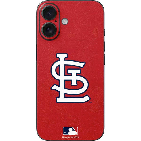 MLB St. Louis Cardinals - Solid Distressed iPhone 17 Skin