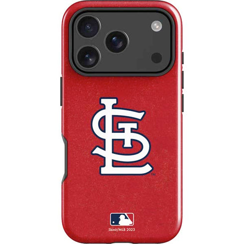 MLB St. Louis Cardinals - Solid Distressed iPhone 18 Pro Impact Case