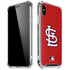 MLB St. Louis Cardinals - Solid Distressed iPhone X/XS Clear Case