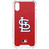 MLB St. Louis Cardinals - Solid Distressed iPhone XS Clear Case
