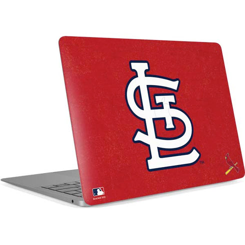 MLB St. Louis Cardinals - Solid Distressed Apple MacBook Air Skin