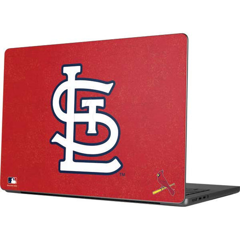 MLB St. Louis Cardinals - Solid Distressed Apple MacBook Pro 14-inch Skin