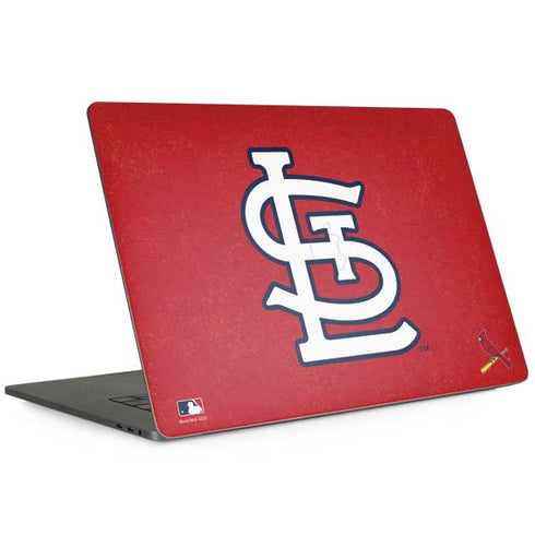 MLB St. Louis Cardinals - Solid Distressed MacBook Skins