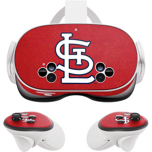 MLB St. Louis Cardinals - Solid Distressed Meta Quest 3S Skin