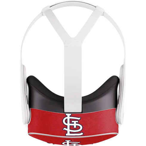 MLB St. Louis Cardinals - Solid Distressed Meta Quest 3S Skin