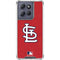MLB St. Louis Cardinals - Solid Distressed Moto G 5G (2025) Clear Case