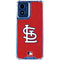 MLB St. Louis Cardinals - Solid Distressed Moto G 5G (2024) Clear Case