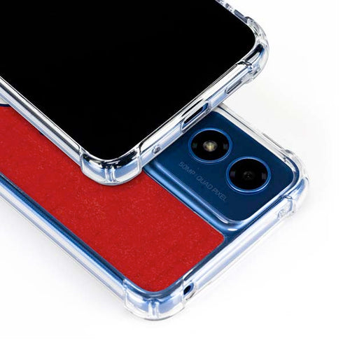 MLB St. Louis Cardinals - Solid Distressed Moto G 5G (2024) Clear Case