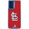 MLB St. Louis Cardinals - Solid Distressed Moto G Play 4G (2024) Clear Case