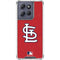 MLB St. Louis Cardinals - Solid Distressed Moto G Play 5G (2025) Clear Case