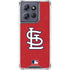MLB St. Louis Cardinals - Solid Distressed Moto G Play 5G (2025) Clear Case