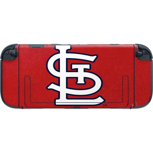 MLB St. Louis Cardinals - Solid Distressed Nintendo Switch 2 (2025) with Joy-Con Skin