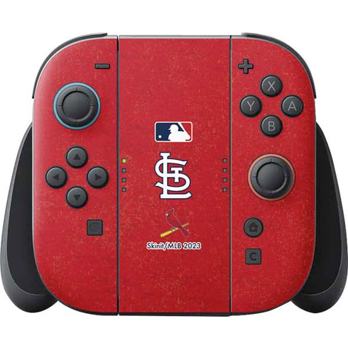 MLB St. Louis Cardinals - Solid Distressed Nintendo Skins