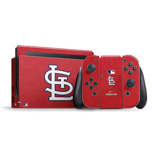 MLB St. Louis Cardinals - Solid Distressed Nintendo Skins