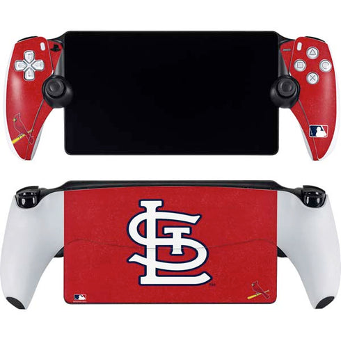 MLB St. Louis Cardinals - Solid Distressed PlayStation Portal Remote Player Skin