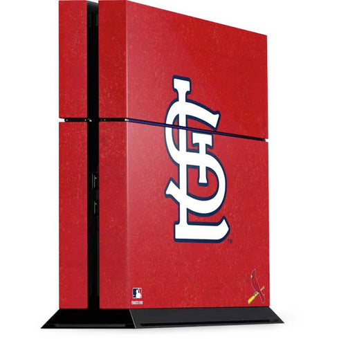MLB St. Louis Cardinals - Solid Distressed PlayStation PS4 Skins