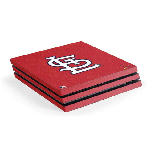 MLB St. Louis Cardinals - Solid Distressed PlayStation PS4 Skins