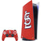 MLB St. Louis Cardinals - Solid Distressed PlayStation PS5 Skins