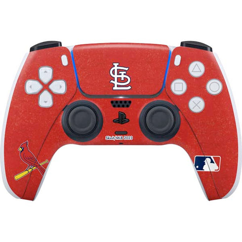 MLB St. Louis Cardinals - Solid Distressed PlayStation PS5 Skins