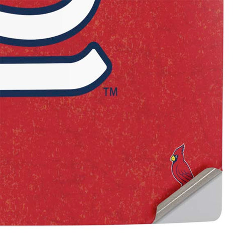 MLB St. Louis Cardinals - Solid Distressed PS5 Pro Console Skin
