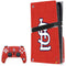 MLB St. Louis Cardinals - Solid Distressed PS5 Pro Disk Bundle Skin