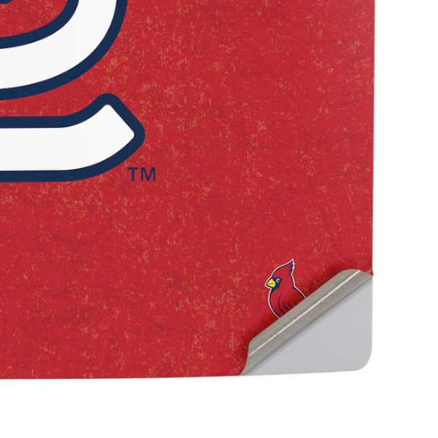 MLB St. Louis Cardinals - Solid Distressed PS5 Pro Disk Console Skin