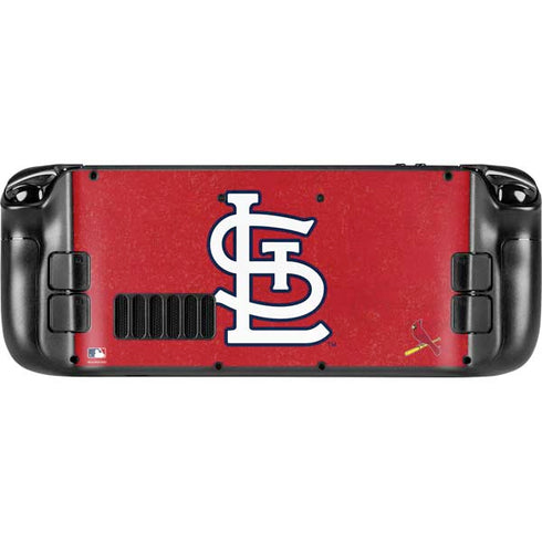 MLB St. Louis Cardinals - Solid Distressed Steam Deck Handheld Gaming Computer OLED Skin