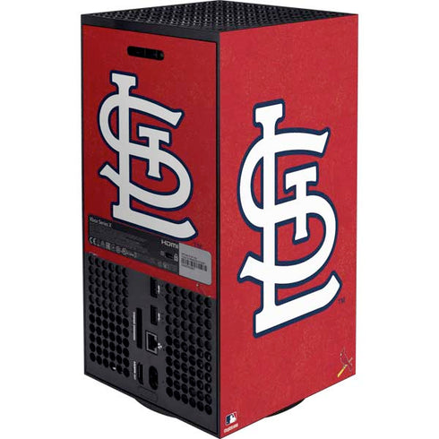 MLB St. Louis Cardinals - Solid Distressed Xbox Series X Bundle Skin